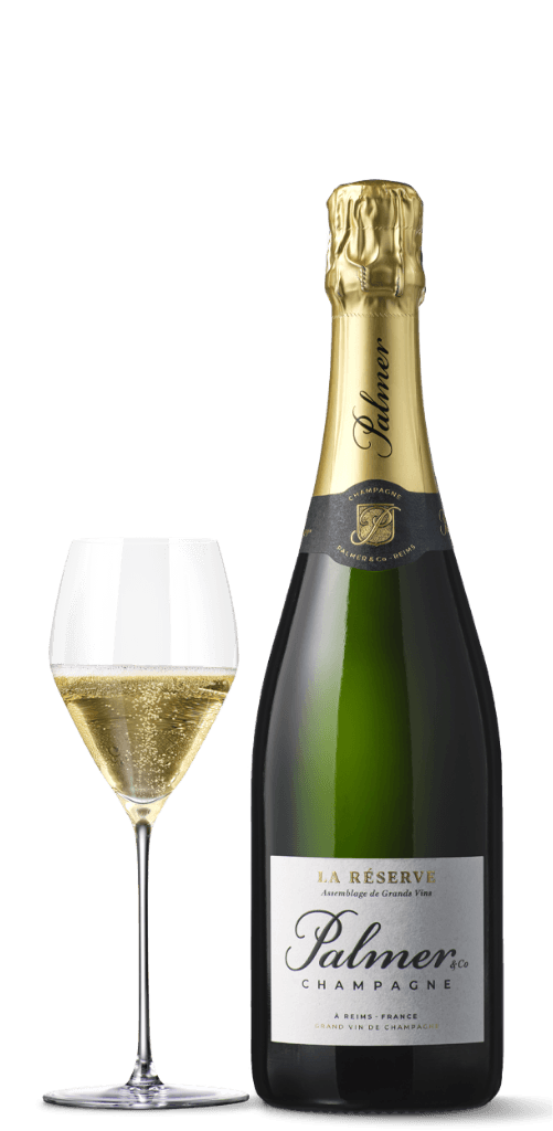 Bild på flaska och glas från palmer & co